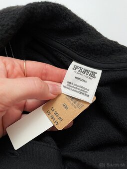 Victoria’s Secret PINK čierna crop mikina - 7