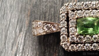 18kt zlaty prívesok s diamantami a chrysoberyl - 7