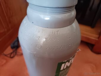 Co2 flaša 5l + Aquario reduktor BLUE s ihlovým ventilom a no - 7