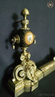 Monumentálna neorenesančná krbová zábrana z 19. storočia. - 7