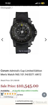 Predám pánske hodinky Corum - 7