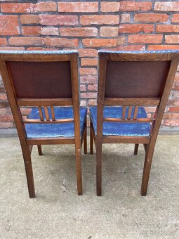 Retro drevené stoličky – 2 ks (vintage štýl) - 7