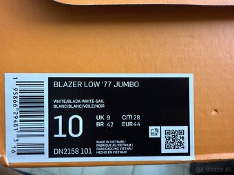 Tenisky Nike Blazer Low '77 Jumbo, biela, UK9 - 7