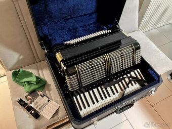 Akordeón, Hohner Morino + V 120 de Luxe, Cassotto, čierny - 7