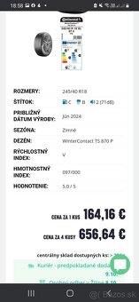 Zimné pneu 245/40 R18 Continental TS870p - 7