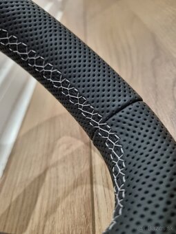 VOLANT KOZENY ZKOSENY PERFOROVANY kožený A4 S4 B9 A5 B9 Q5 - 7