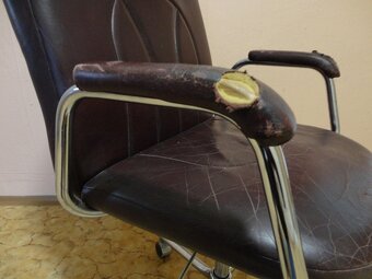 Kancelárska Stolička - kožená - 7