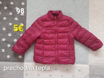 Dievcenska prechodna bunda 98 - 7
