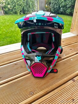 FOX prilba V1 Nuklr teal - 7