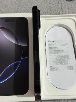 Predám Apple iPhone 16 PRO 256GB Black Titan Stav Nového - 7