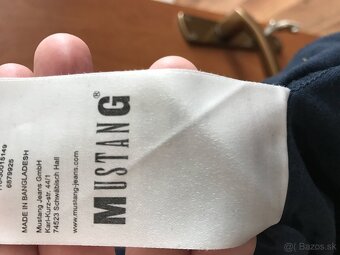 MUSTANG originál tmavomodré pánske tricko L/XL - 7