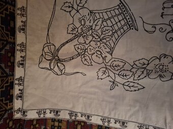 Originálne vyšívané ľudové textílie nástenky - vintage - 7