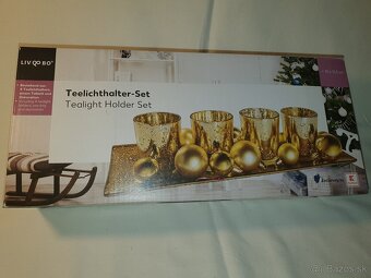 VIANOČNÁ SADA NA 4 ČAJOVÉ SVIEČKY - 7