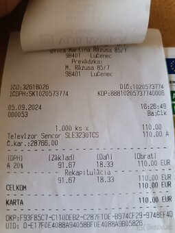 Predám TV Sencor SLE - 7