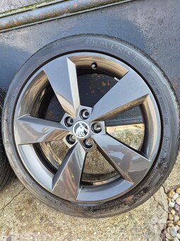 Hliníkové disky PRESTIGE 17" ŠKODA + pneu - 7