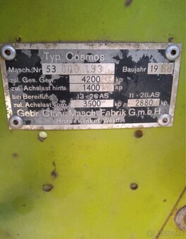 Kombajn claas cosmos drtic slamy - 7