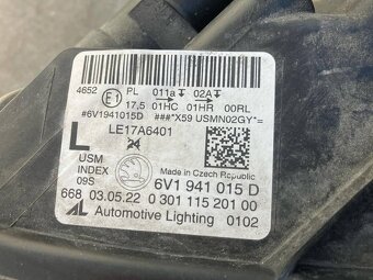 ŠKODA FABIA 3 III LIFT 18- ĽAVÉ PREDNÉ SVETLO - 7