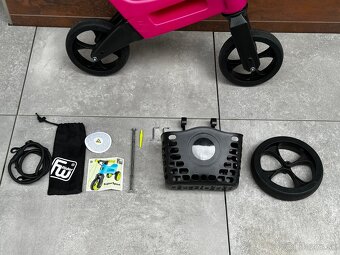 Odrazadlo FUNNY WHEELS Rider SuperSport 2v1 ruzova-malina - 7
