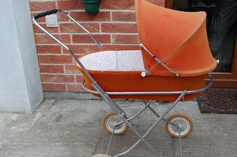 Detský retro kočík pre bábiky. - 7