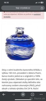 DÓZA, Azurova doza CAESAR Crystal, vzor POEM, značená, TOP s - 7