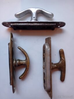 Staré mosadzné okenné kľučky - 7
