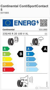 Letné pneumatiky 235/45 R20 - 7