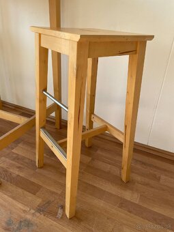 Barový stôl a dve stoličky ikea Nilsolle - 7