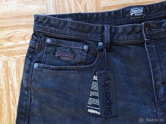 panske riflove sortky, kratasy Superdry velkost W36 - 7
