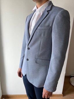 Oblekové sako Burton London – Slim Fit, veľkosť 48 modré - 7