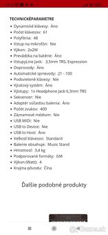 Predám elektrické klávesy , keyboard - 7