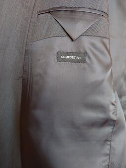 Pánsky oblek Antracit prúžok - 7