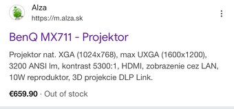 projektor BenQ MX711 - 7