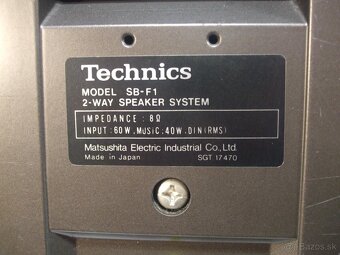 UNIKATNE vzacne VYKON az 80W iba 21cm vysoke TECHNICS, JAPAN - 7