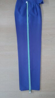 Elegantné nohavice - vysoký pás - 7