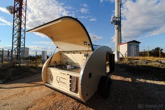 Mini obytny príves / karavan - teardrop trailer - 7