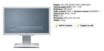 23´´ Fujitsu B23T-7 LED monitor - 7
