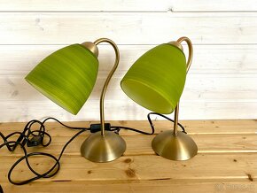Mosazné párové stolní lampy - 7