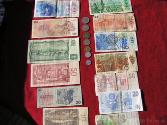 ZOSTAVA STARÝCH ČESKOSLOVENSKÝCH_BANKOVIEK a MINCÍ - 7