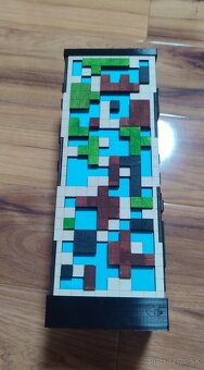 Dekoratívna nabijateľná LED lampa s motívom Minecraft/teris - 7