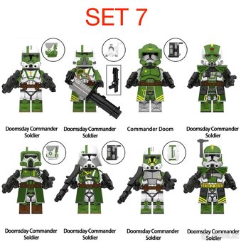 Rôzne figúrky Star Wars 3 (8ks) typ lego - nové - 7