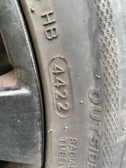 Predám ALU disky 5x120 R17 letné pneumatiky Hankook - 7