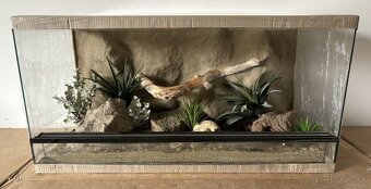 Terárium 80x40x40 s 3D stenou - 7