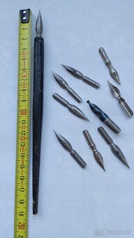 Atramentové starožitné pero... - 7