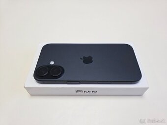 APPLE IPHONE 16 128GB BLACK,BATERKA 100%,ZÁRUKA - 7