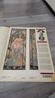 Secesná krása – 7 plagátov Alfonsa Muchu (reprodukcie 1980) - 7