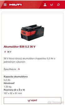 HILTI Akumulátory - 7