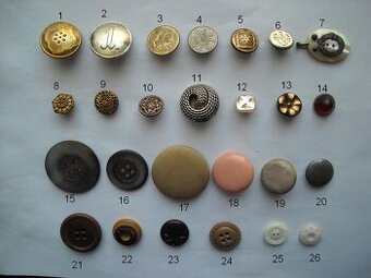 Staré nábojnice,vojenské gombíky a iné - 7