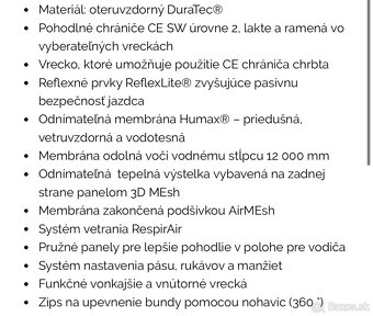 Predám dámsku textilnú bundu a dámske textilné nohavice - 7