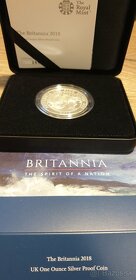 Britannia, Strieborné Proof mince 2015,2016,2018,2019 - 7