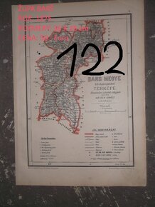 Staré mapy rok 1875-1945 rôzné regióny Slovenska - 7